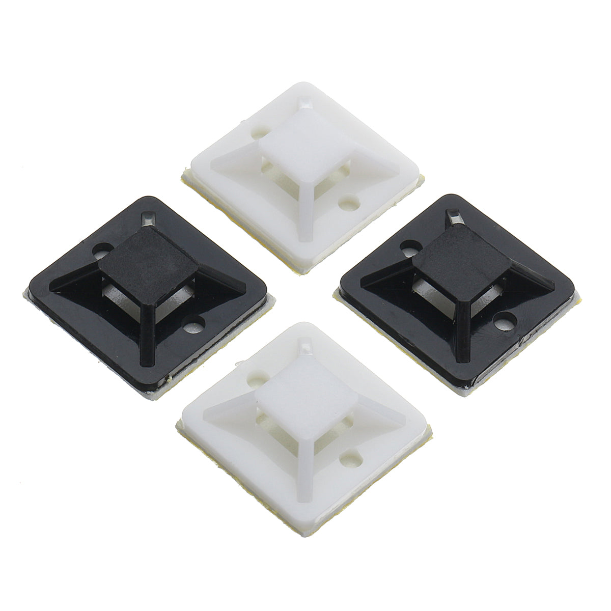 Pcs Pack X Mm Self Adhesive Zip Tie Cable Wire Mounts Clamps Wall