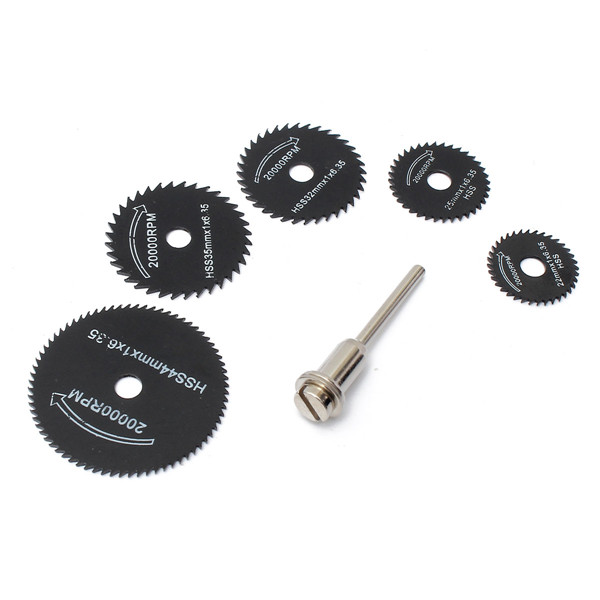 6pcs Metal HSS Circular Saw Blade Set