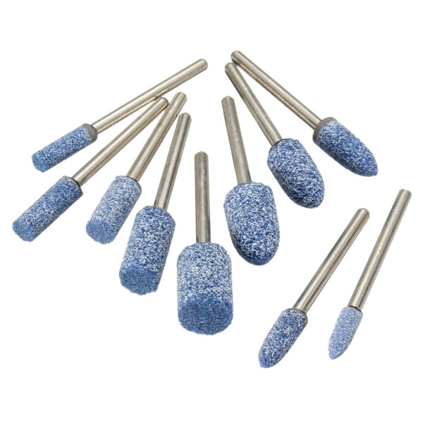 1/8 Inch Shank Blue Abrasive Mounted Stone Rotary Tool 