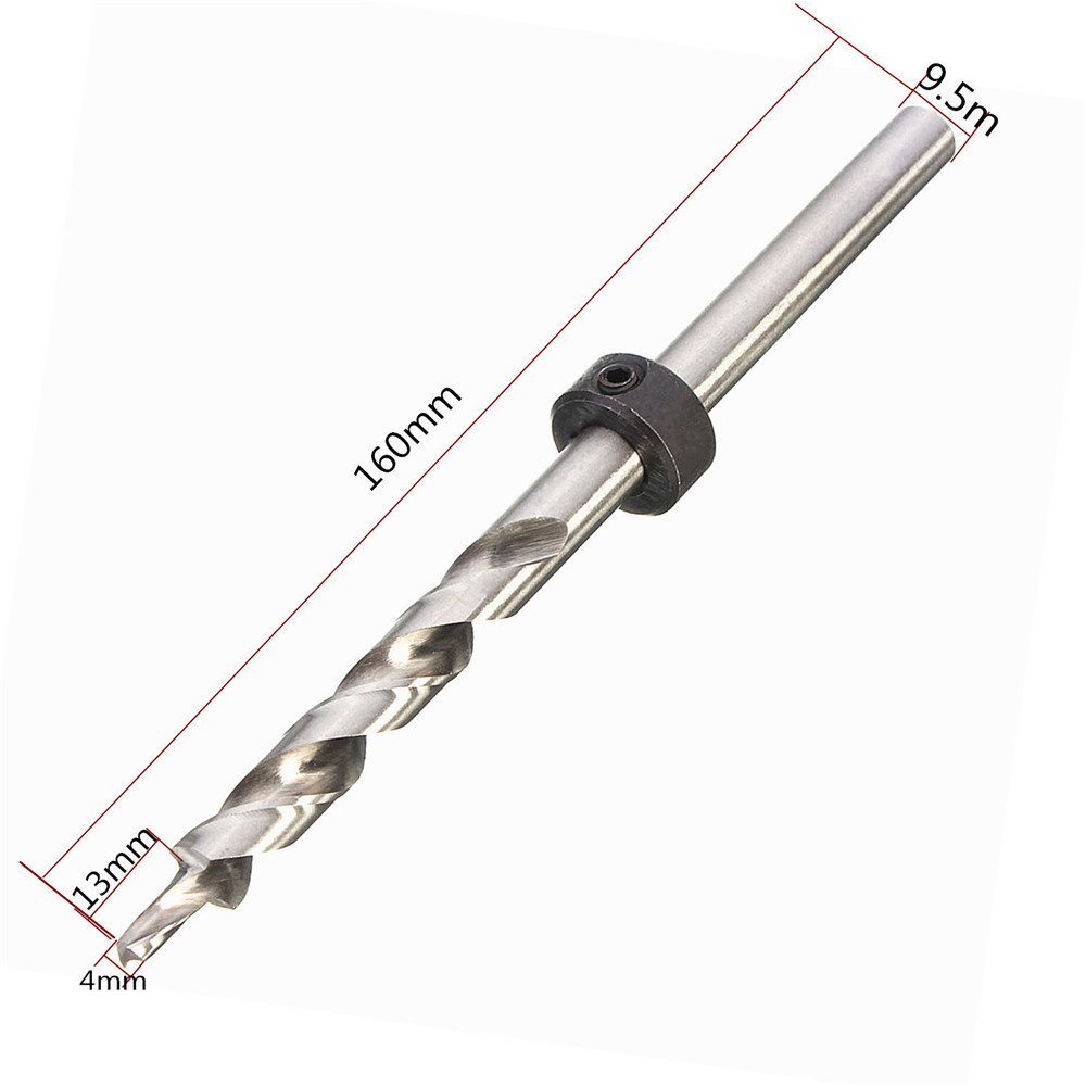 3/8 Inch 9.5mm Replacement Twist Step Drill with Stop Collar for Manual Pocket Hole Jig