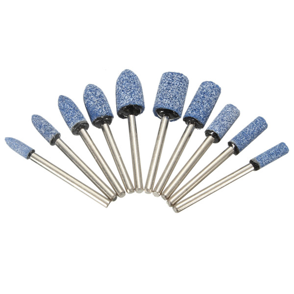 1/8 Inch Shank Blue Abrasive Mounted Stone Rotary Tool 