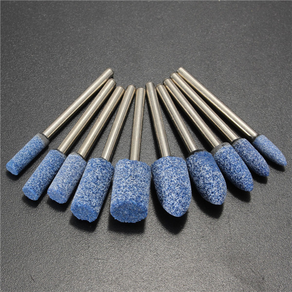 1/8 Inch Shank Blue Abrasive Mounted Stone Rotary Tool 