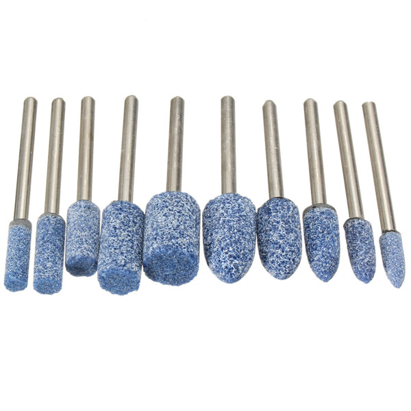 1/8 Inch Shank Blue Abrasive Mounted Stone Rotary Tool 