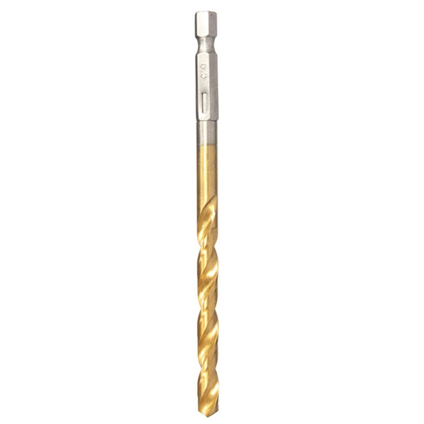 1/4 Inch Hex Shank 1.5-6.5mm HSS Titanium Coated Drill Bit Set