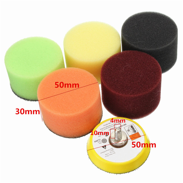 2 Inch Sponge Flat Polishing Buff Pad 