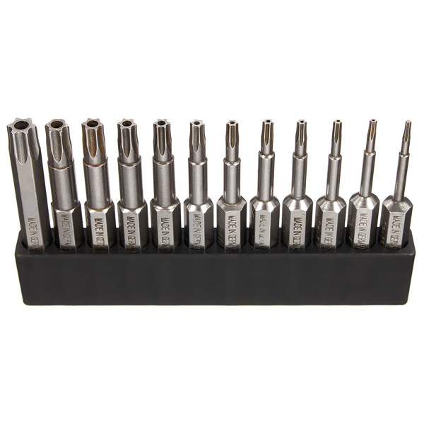 1/4 Inch 50mm T5-T40 Magnetic Torx Screwdriver Bits 