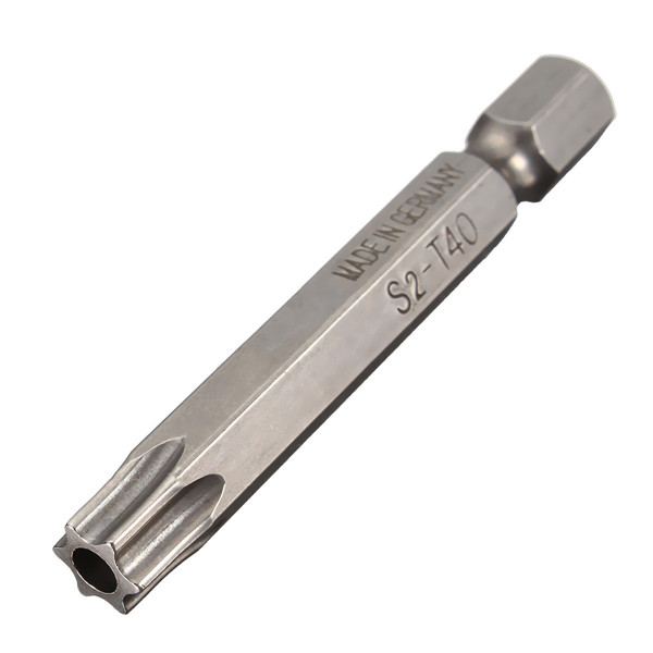 1/4 Inch 50mm T5-T40 Magnetic Torx Screwdriver Bits 