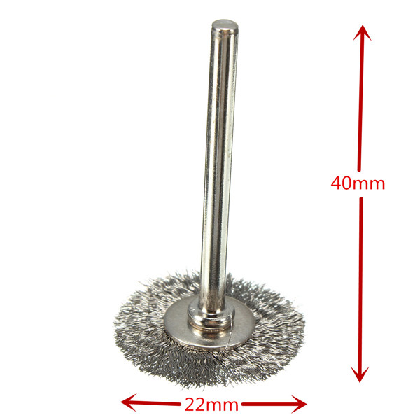 22mm Steel Wire Wheel Brush for Dremel Rotary Tools