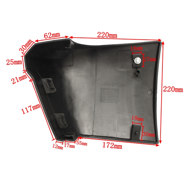 Achterstaartkoker Hoekkruis Linkerzijde voor Ford Transit Connect 02-13