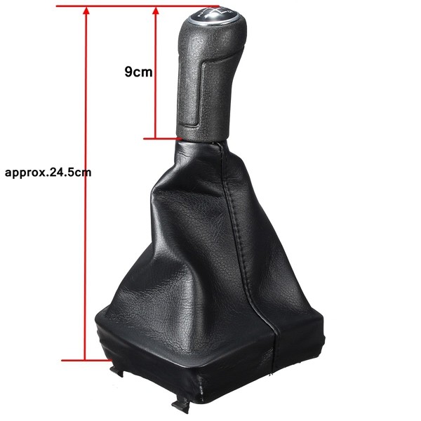 5 Speed ​​Gear Shift Knob Stick Gaiter Frame voor VOLKSWAGEN VW POLO MK4 9N 9N2 02