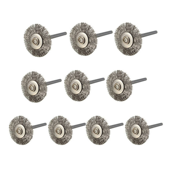 22mm Steel Wire Wheel Brush for Dremel Rotary Tools