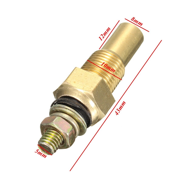 Auto Water Temperatuurmeter 2 Inch voor 12 Volt System Universal