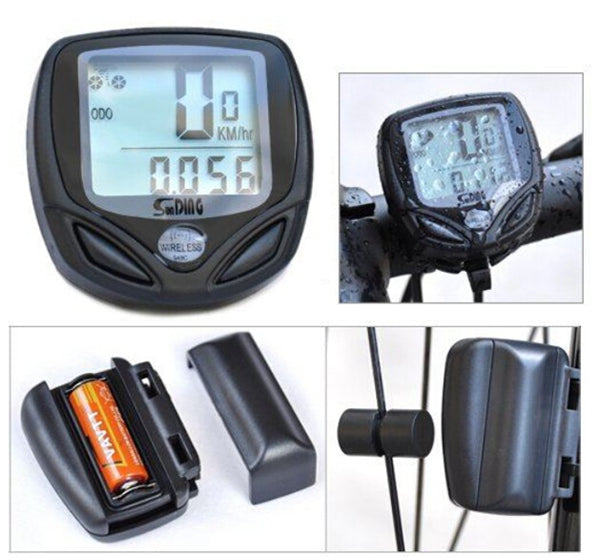 Waterdichte Draadloze Fiets Computer Led Odometer Speedometer Dennisdeal Com