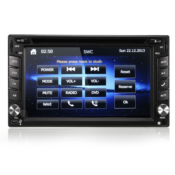 GPS Navigatie HD 2DIN 6.2 inch Car Stereo DVD-speler Bluetooth iPod MP3 TV + Camera