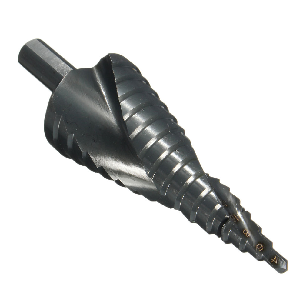 4-32mm Spiral Grooved Step Drill Bit Nitrogen Coated Step Drill