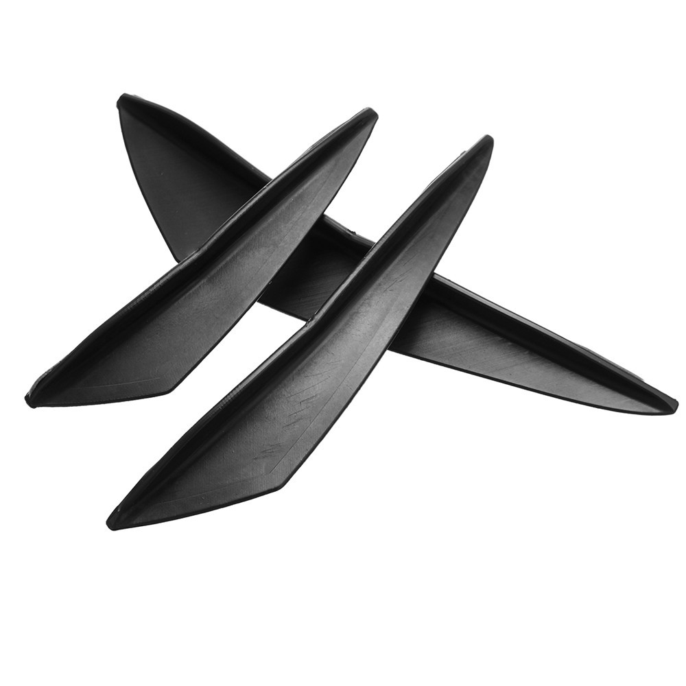 6pcs Universal Carbon Fiber Spoiler Front Bumper Fins Spoiler Canards Refit Car Spoiler Wing