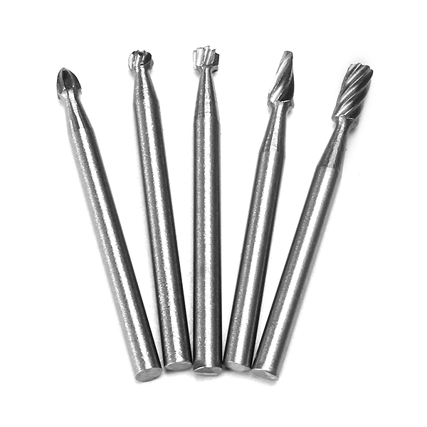 10pcs 3mm Shank HSS Router Bit Rotary Burr Bestand Set Milling Drill Cutter voor Houtbewerking