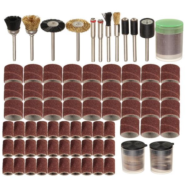 150 stuks 1/8 inch schacht Rotary Tool Accessoires Set voor Dremel Schuur Polijsten Tool