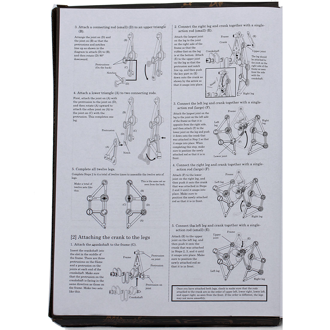 Wind aangedreven Walking Walker Mini Strandbeest DIY Assemblage Model Kits