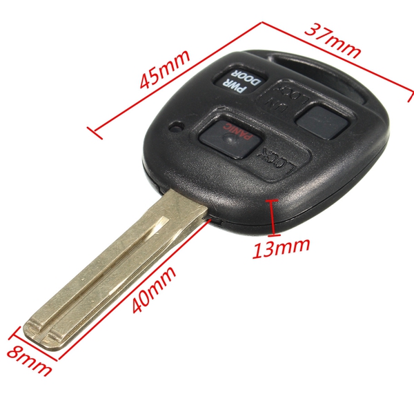 Auto 3 Knoppen Ongecodeerde Key Entry Remote Fob 315MHz voor Lexus RX450h RX400h RX350 RX330