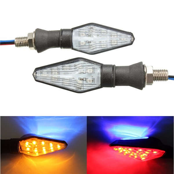 Motorcycle 12LED Blinker Dual Color Turn Signal