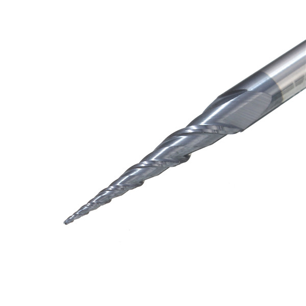 4 stuks R0.25 / R0.5 / R0.75 / R1.0mm 2 Flescarbide Tapered End Mill Ball Neus Snijgereedschap