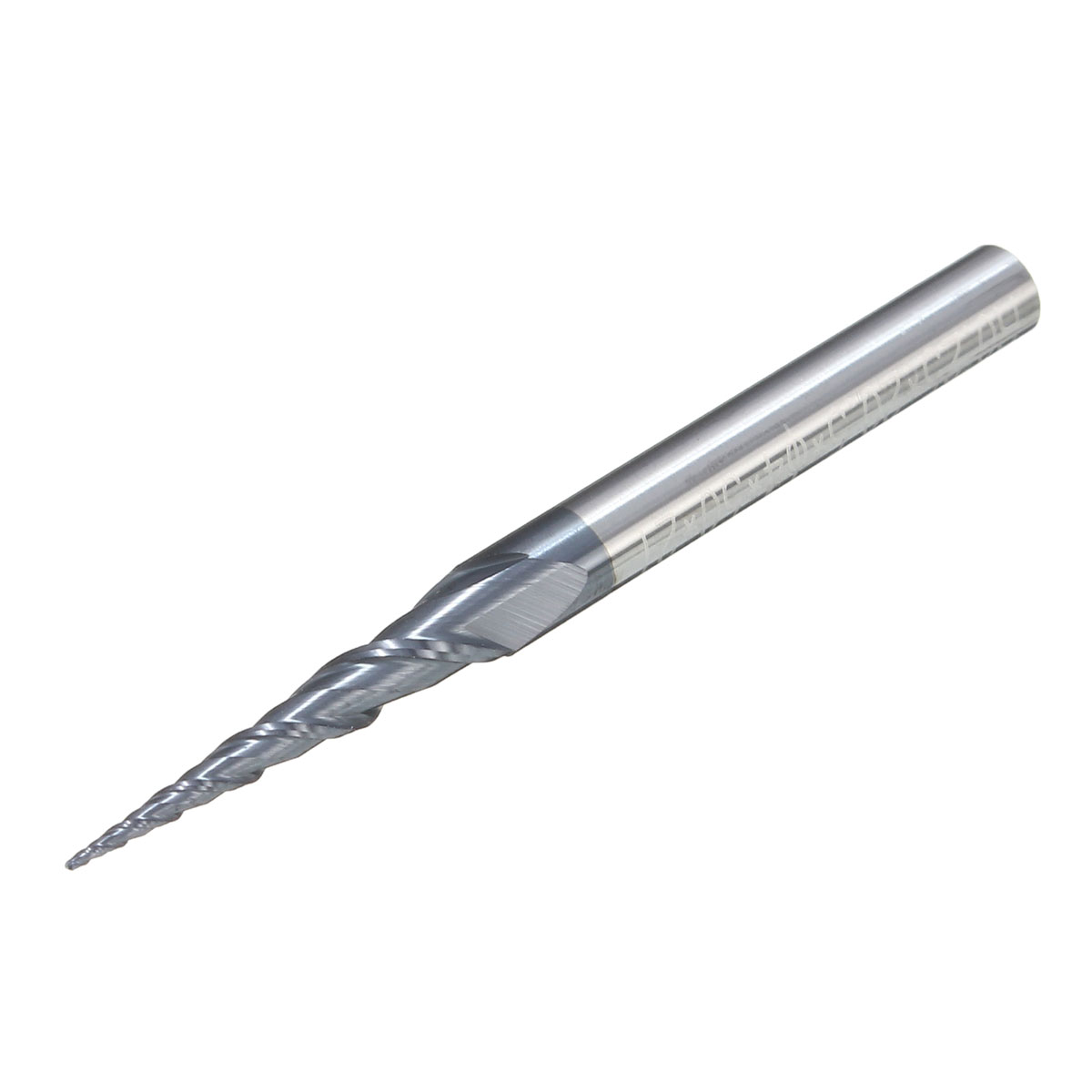 4 stuks R0.25 / R0.5 / R0.75 / R1.0mm 2 Flescarbide Tapered End Mill Ball Neus Snijgereedschap