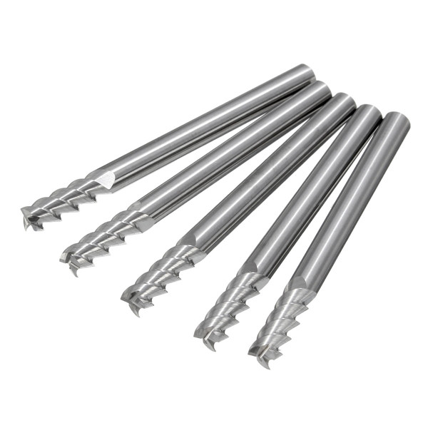 5pcs 4mm Shank 3 Fluit End Mill Cutter