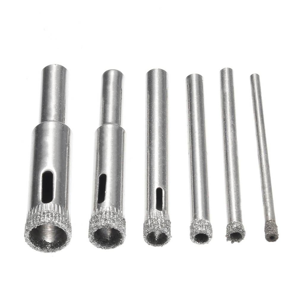 15pcs 3-42mm Diamond Drill Bits Set Hole Saw Cutter for Glass Ceramic