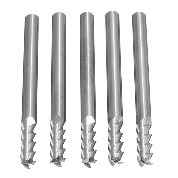 5pcs 4mm Shank 3 Fluit End Mill Cutter