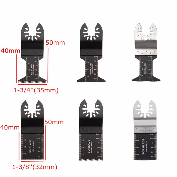 20stOscillerendeMultiToolSawBlades voor Fein Multimaster Makita Bosch