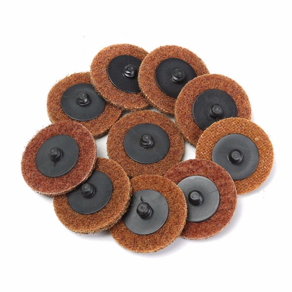 10 stuks 2 inch 50mm Grof Roloc Roll Lock Sanding Disc