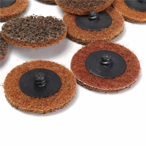 10 stuks 2 inch 50mm Grof Roloc Roll Lock Sanding Disc