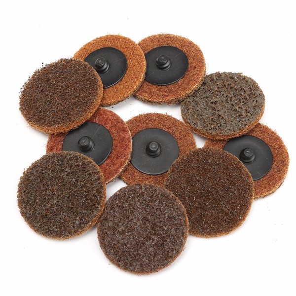 10 stuks 2 inch 50mm Grof Roloc Roll Lock Sanding Disc