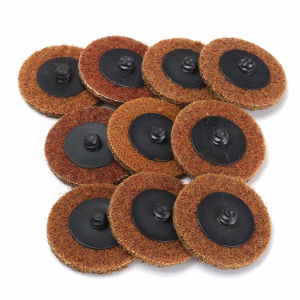 10 stuks 2 inch 50mm Grof Roloc Roll Lock Sanding Disc