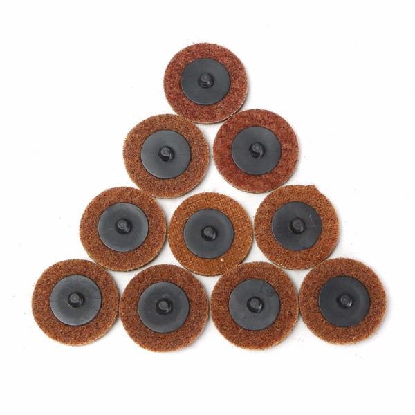 10 stuks 2 inch 50mm Grof Roloc Roll Lock Sanding Disc