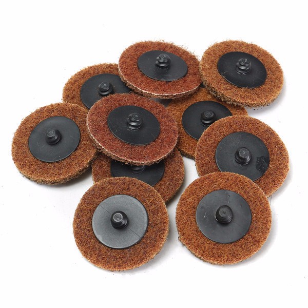 10 stuks 2 inch 50mm Grof Roloc Roll Lock Sanding Disc