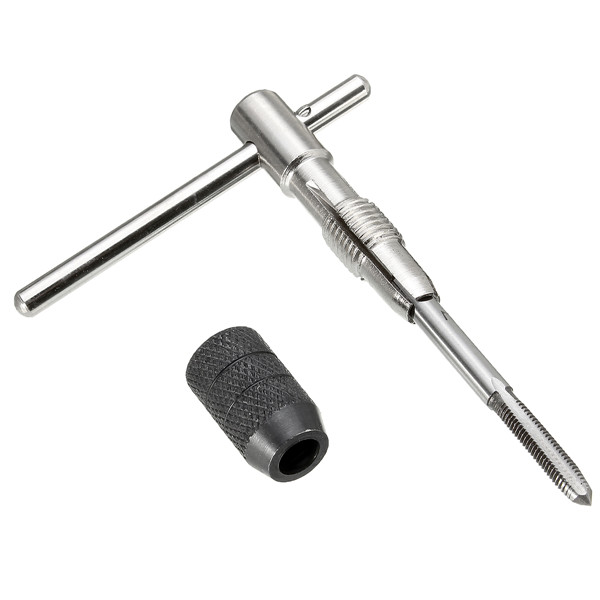 T-Handle Ratchet Tap Wrench with M3-M6 Taps and Drills