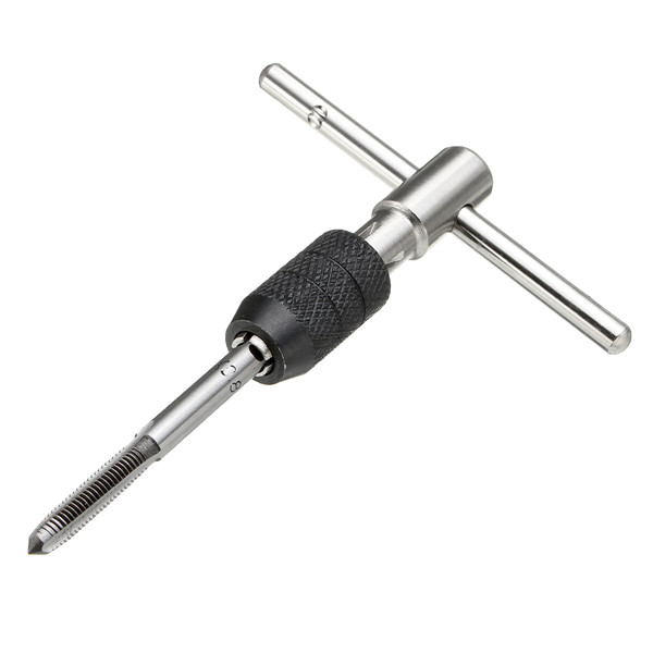 T-Handle Ratchet Tap Wrench with M3-M6 Taps and Drills