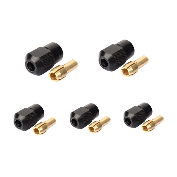 HILDA 5pcs Collet Nut Universal Chuck Moer met Inch schroefdraad 9 / 32-40 voor Rotary Tool