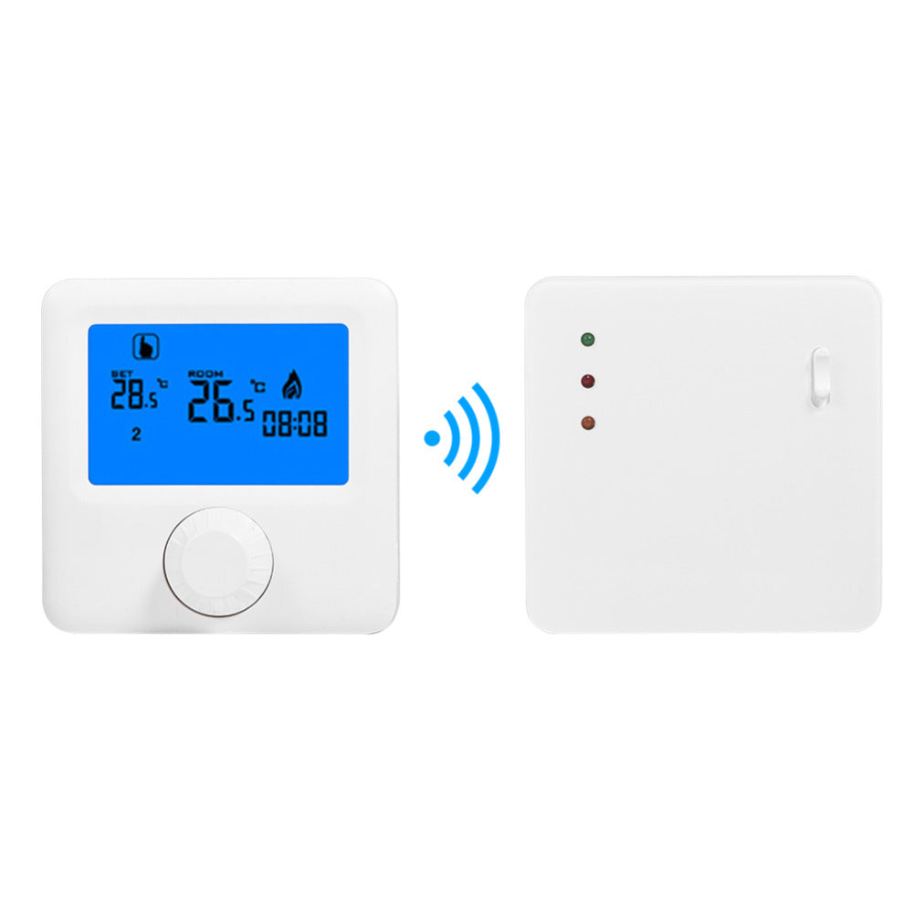 Lcd Draadloze Digitale Thermostaat Rf Verwarming Programmeerbare Thermostaatthermometer Voor