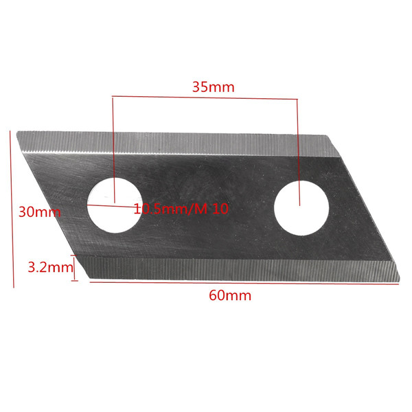 2 stks Shredder Chipper Blade voor Eco ES1600 McCulloch MCS2001