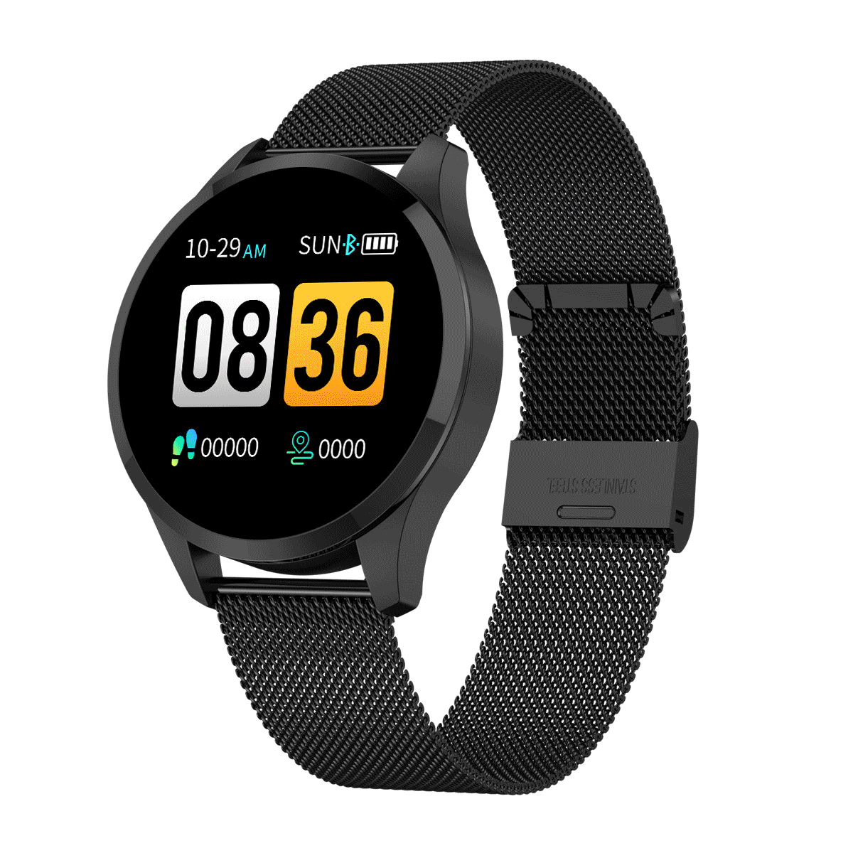 newwear q9 multi dial face menstrual period hr blood pressure fitness tracker app push fashion smart watch