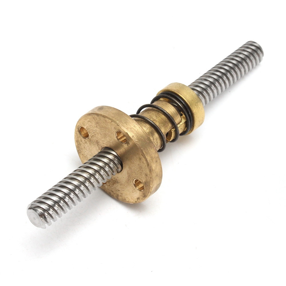 T8 100/200/300/400/600mm 8mm Lead Screw with Anti-Backlash Nut