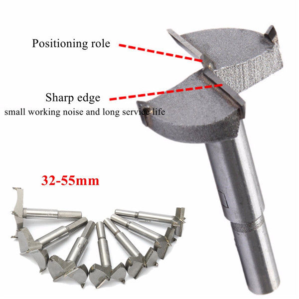 32-55mm Forstner Boor Bit Houtbewerking Boring Hoeszaag Cutter