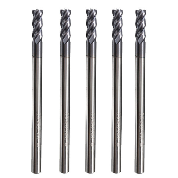 5 stks 4 Fluiten 3mm Schacht Tungsten Carbide End Mill Cutter HRC50 CNC Tool