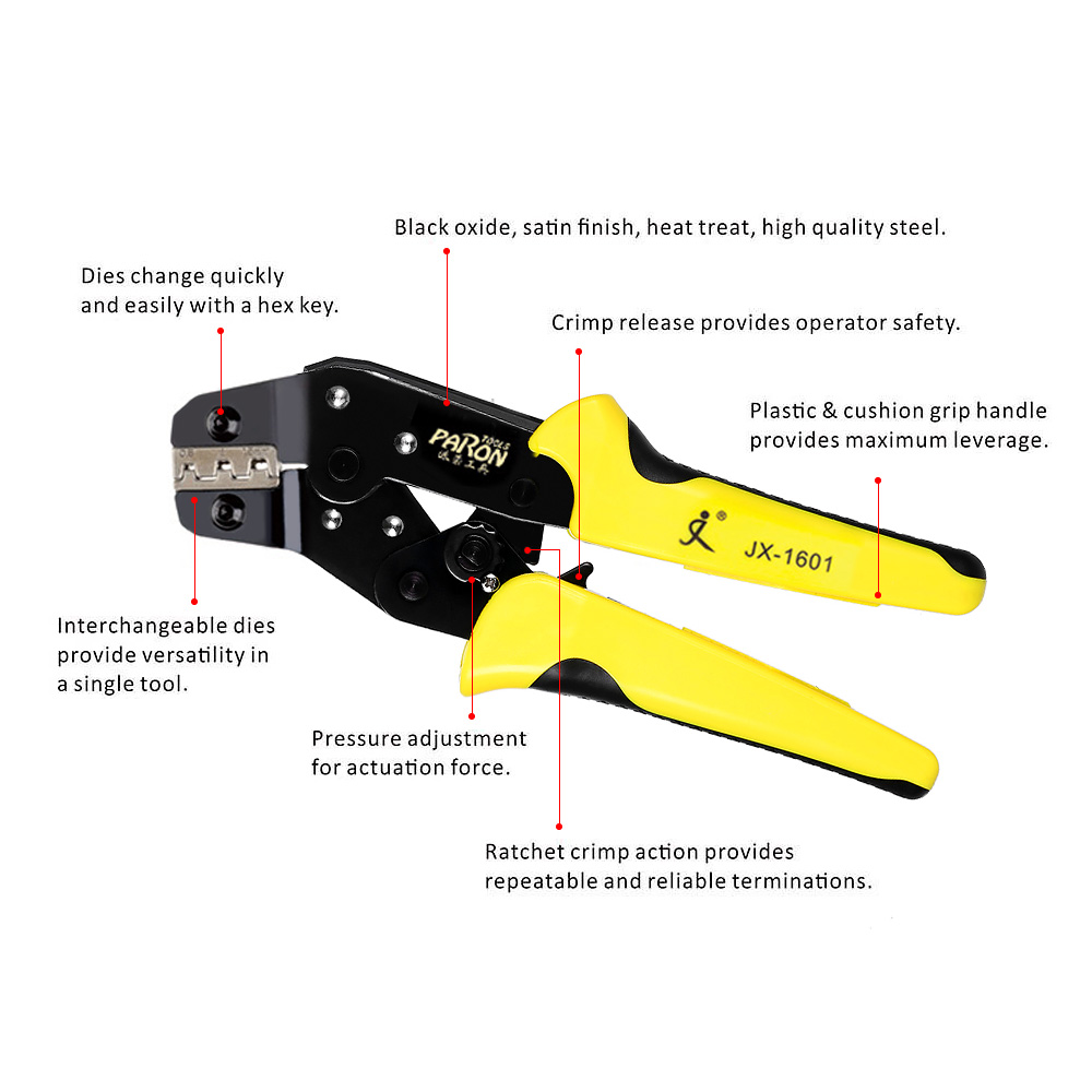 Paron JX-D5 Multifunctional Ratchet Crimping Tool