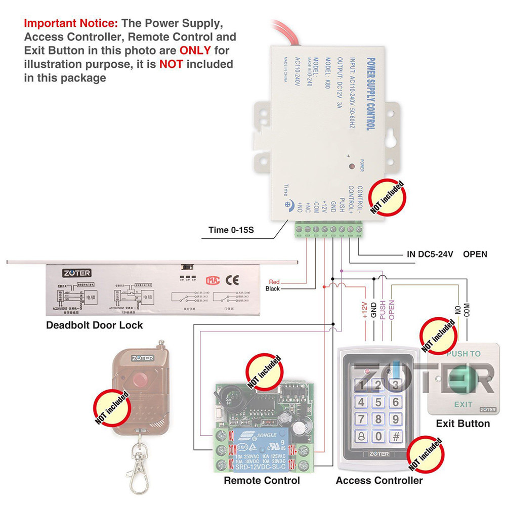 DC 12V 28x200x39mm Electric Deadbolt Drop Bolt NC Mode Door Lock for Security Access Control