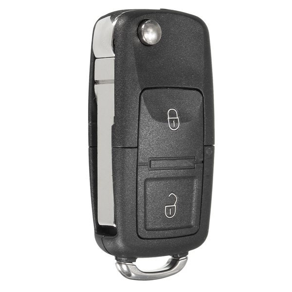 Auto 433MHz ID48 Chips 2 BTN Remote Key Alarm Fob Flip Uncut voor VW 1J0 959 753 AG