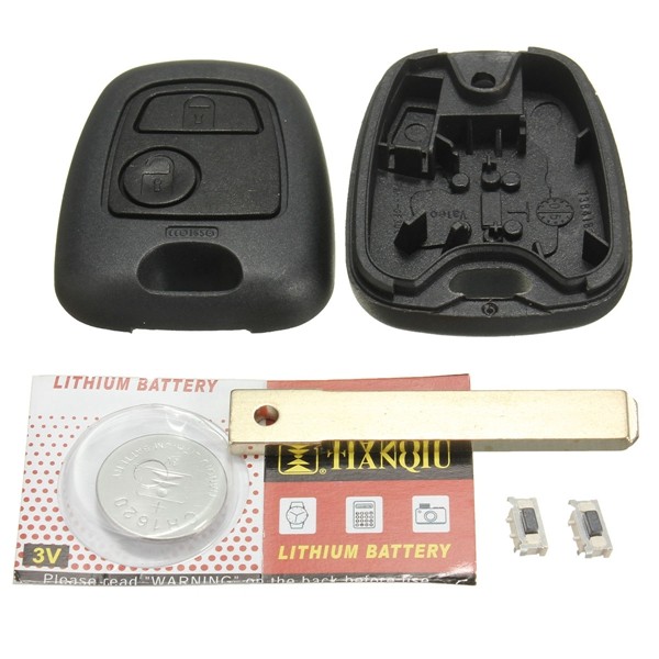 Twee Knoppen Remote Volledige Reparatieset Sleutelhanger Fob Voor TOYOTA AYGO